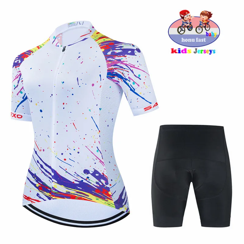 2023 Kid Cycling Jersey Set Boy Girl MTB Cycling Clothing Children Road Bike Shirt Suit Bicycle Jersey Ropa Maillot Ciclismo Kit