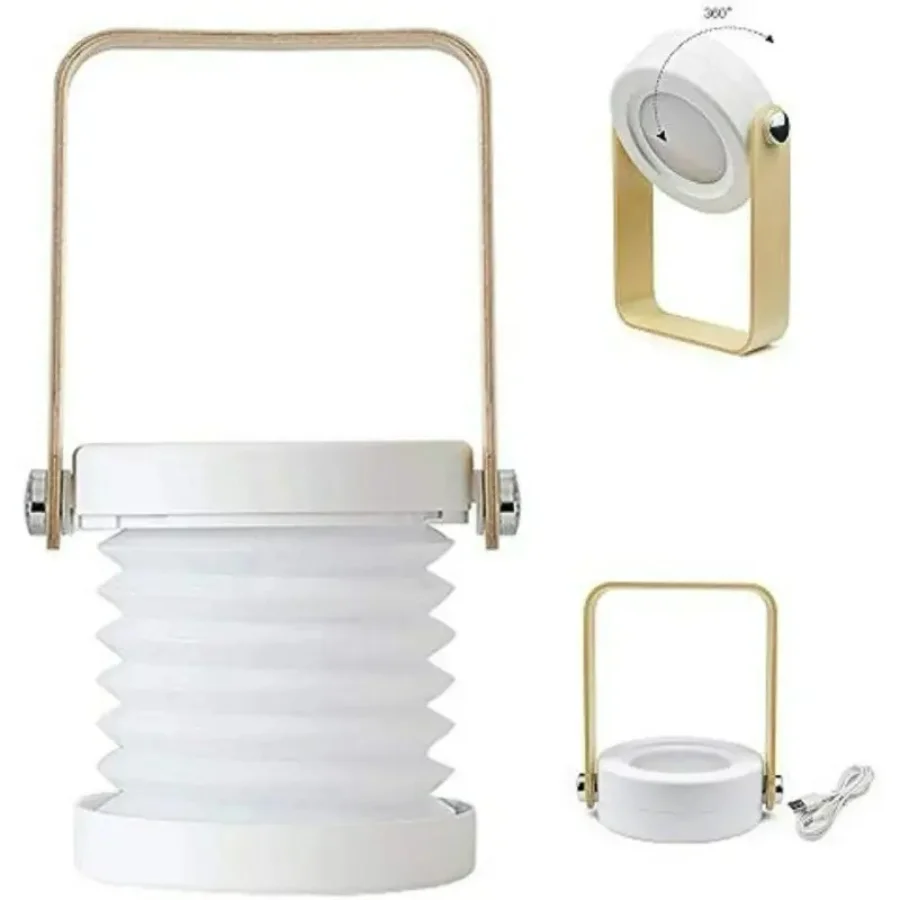 Retractable Rechargeable Portable Desk Lamp - Creative Multi-Functional Lantern Lamp