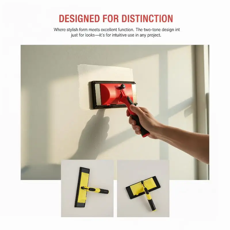 7/9 Inch Paint Edger Trimmer with Improved Guide Wheels Non-Slip Handle Edge Painting Tool for Home Wall Renovation