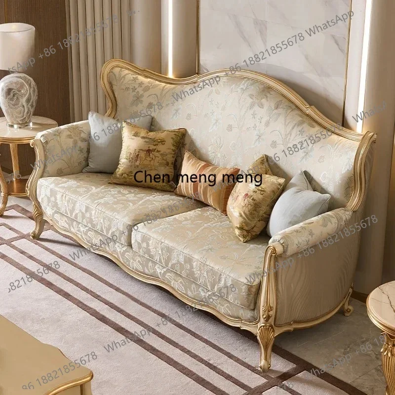 Y183 High Back European Couch Fabric Reclining Villa Adults Small Living Room Sofas Double Lounge Modern Divano Letto