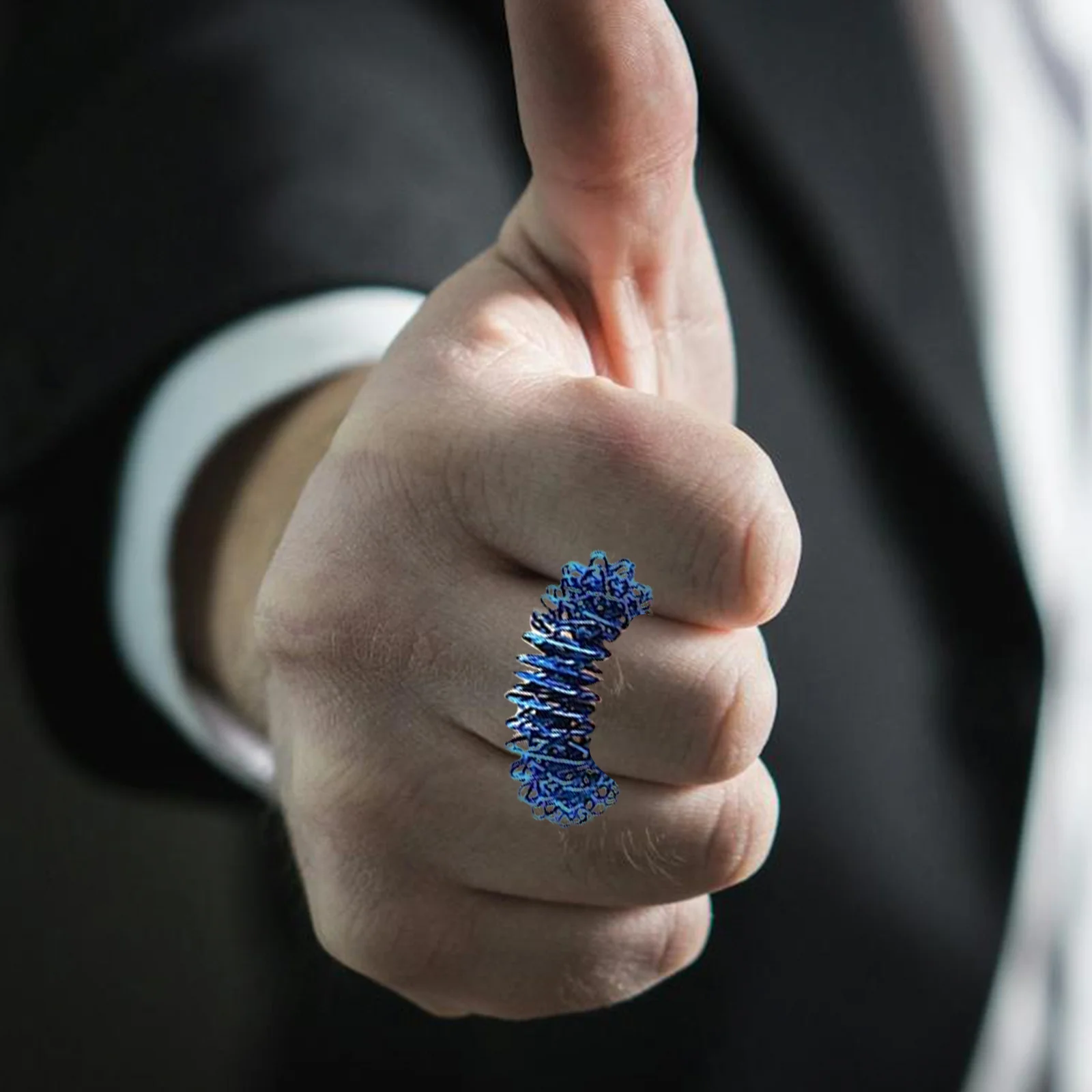 

6 шт., массажные кольца для пальцев, кольцо для акупрессуры, уменьшающее стресс для лечения тревоги, красный, синий, зеленый, золотой, серебристый, черный