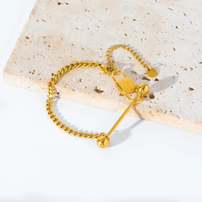 EILIECK 316L Edelstahl Goldfarben Perlenkette Armband für Frauen Mädchen Mode Nicht-verblassendes Schmuckset Geschenk Bijoux – Detail 12