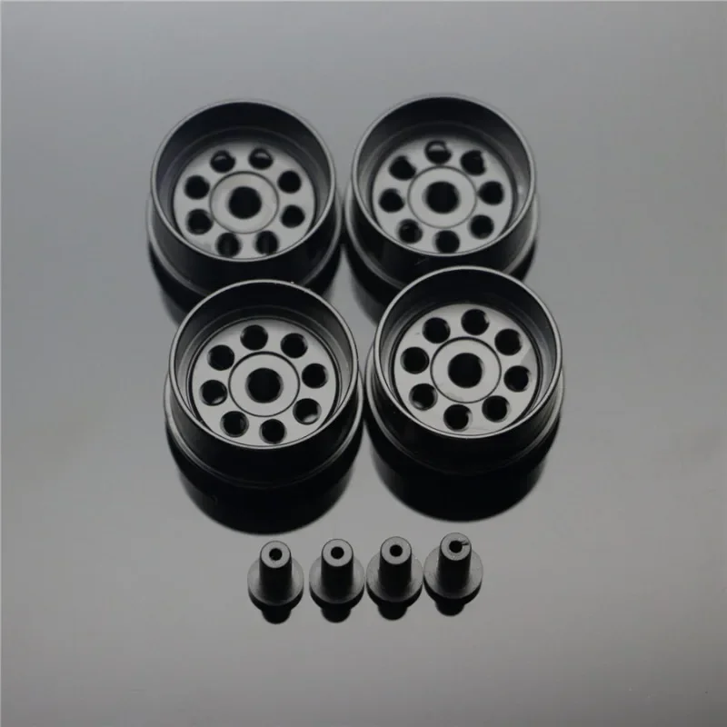 4Pcs Middle Diameter Lightweight Wheels Self-made Parts For Tamiya MINI 4WD Colored Wheel Aluminum Alloy