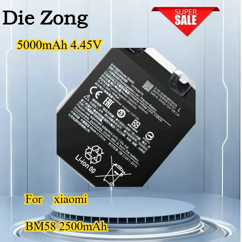 

New sales BM58 5000mAh 4.45V For Xiaomi 11t Pro 5g/mix 4 Pro 5G Mix 4 High capacity battery