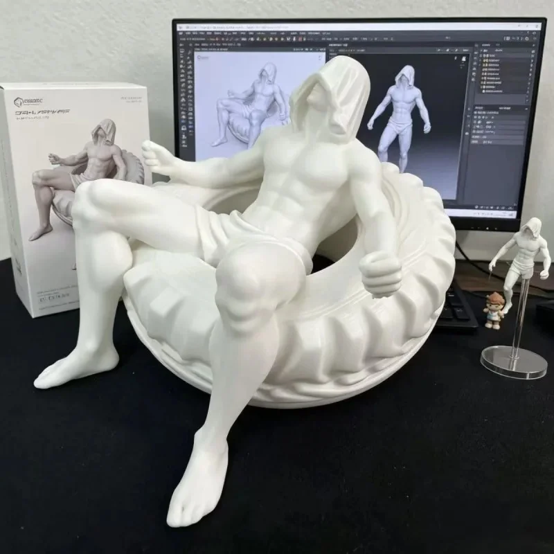 3D printing sculpture art simple decoration muscle ins wine cabinet foyer figure art desktop teaching aids