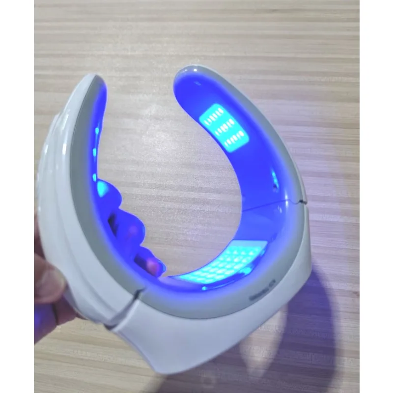 

Portable Red Blue Light Therapy Device Neck Massager Cervical Pain Relief Muscle Relaxation for Shoulders