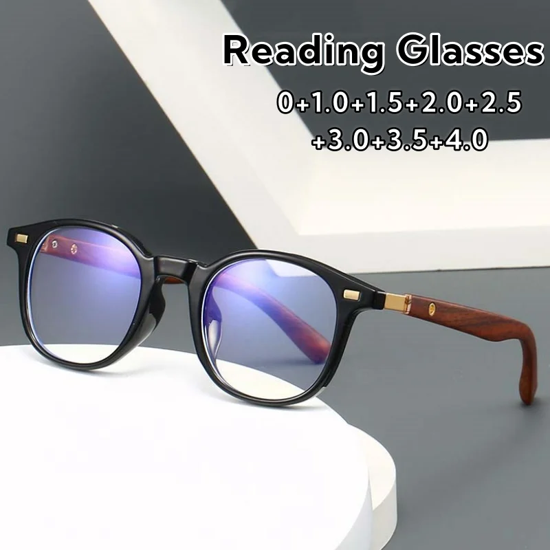

2025 New Elegant and Fashionable Large Square Frame Presbyopia Glasses HD Anti Blue Light Unisex Eyeglasses Diopter 0 To +4.0