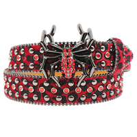 Unique Spider buckle Stylish Rhinestone Western Cowgirl Style Y2K Belt Sparking BB Belts Jeans Dress Accessories For Women