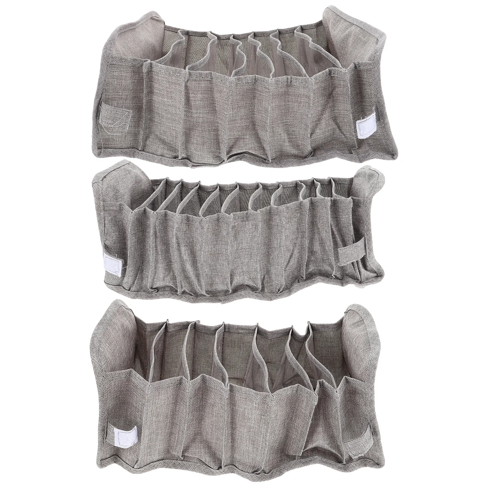 

3Pcs Strong Loadbearing Underwear Storage Holder Material Sock Container Dresser Drawer Organizer Simple Case
