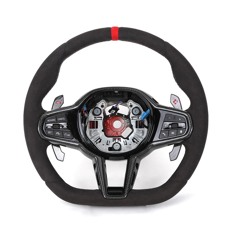 

Full Alcantara LCI Steering Wheel for BMW G01 X5 G05 G20 G22 G30 M2 G87 M3 G80 M4 G82 G42 M5 F90 F80 F82 M240i
