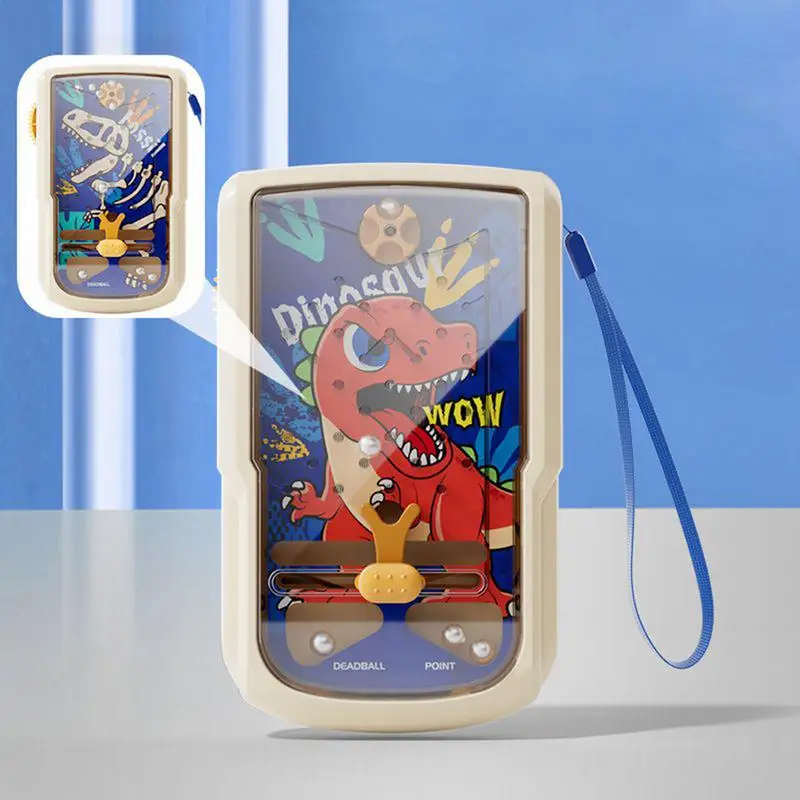 Pinball Machine For Kids Dinosaur Pinball Machine For Adults Handheld Professional-Grade Gameplay Toy Kids Sports Entertainment