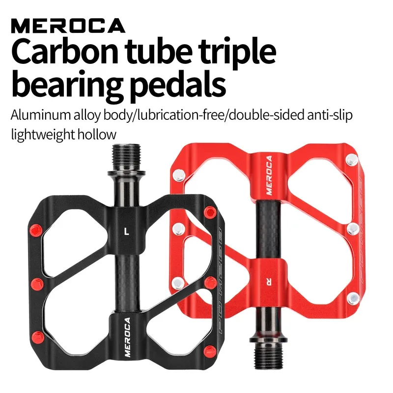 

Сверхлегкая велосипедная педаль MEROCA, 3 шт., герметичный подшипник, пылезащитная, противоскользящая педаль из алюминиевого сплава для MTB велосипеда/дорожного велосипеда, педаль 25