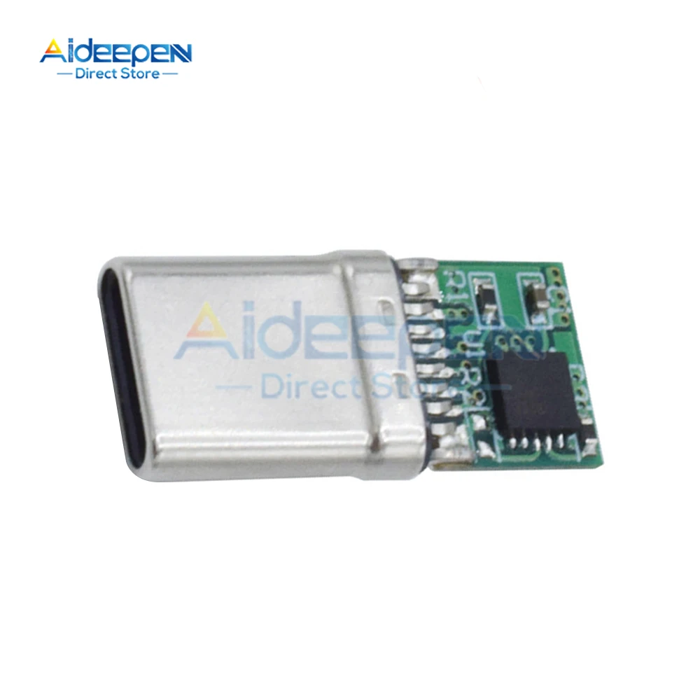 PD/QC 미끼 보드 고속 충전 모듈, PD 2 3.0 DC 트리거 케이블, USB C타입 수 플러그, QC4 충전 커넥터, 9V, 12V, 15V, 20V