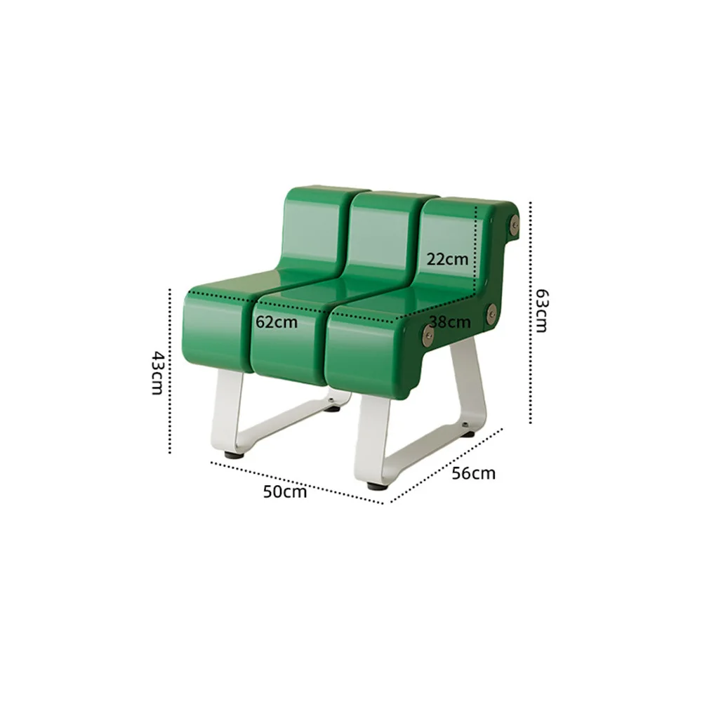 Dopamine Piano Stool, Eco-Friendly Material, Cartoon Piano Keys Design, Artistic Minimalist Outdoor Chair with Backrest