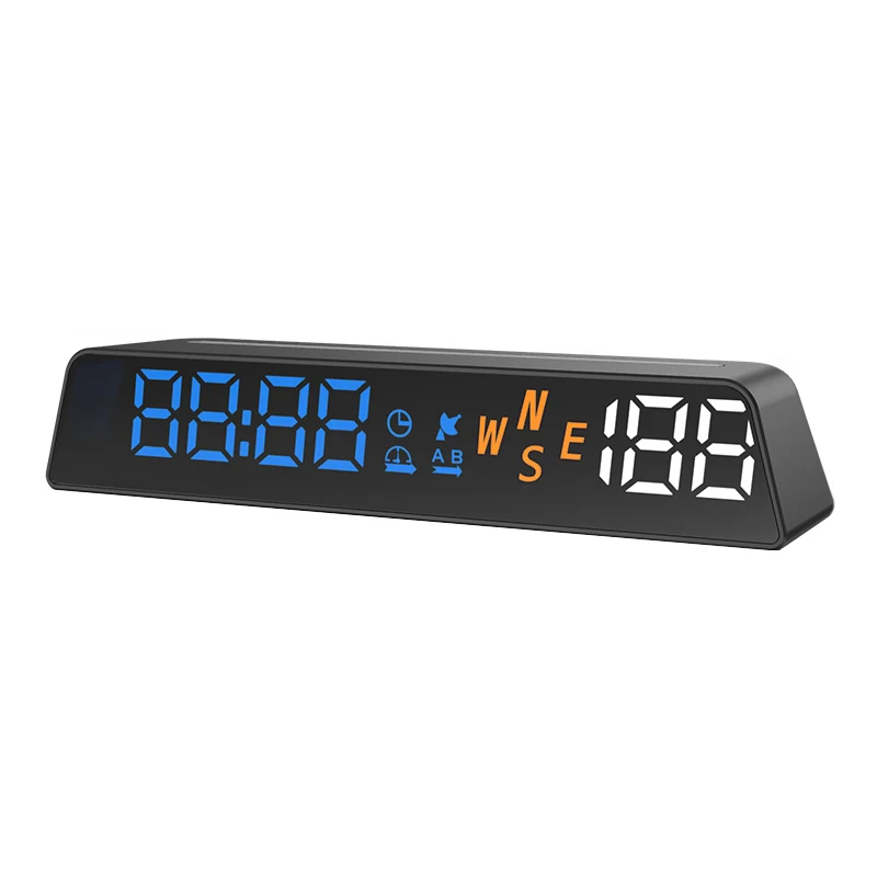 GPS HUD Head up Display Car Speedometer Smart Digital Alarm Reminder Meter Plug and Start Stop With Car