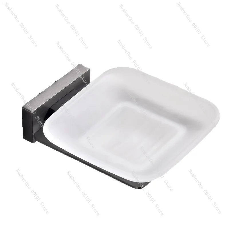 Luxury 304 Stainless Steel Soap Holder Tray Dish Box L Series Premium Bathroom Hardware Wall Mounted Soap Rack Drain Design