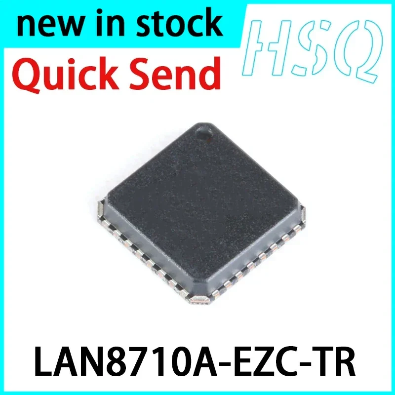 5PCS LAN8710A-EZC-TR 8710A QFN-32 Ethernet IC Chip New