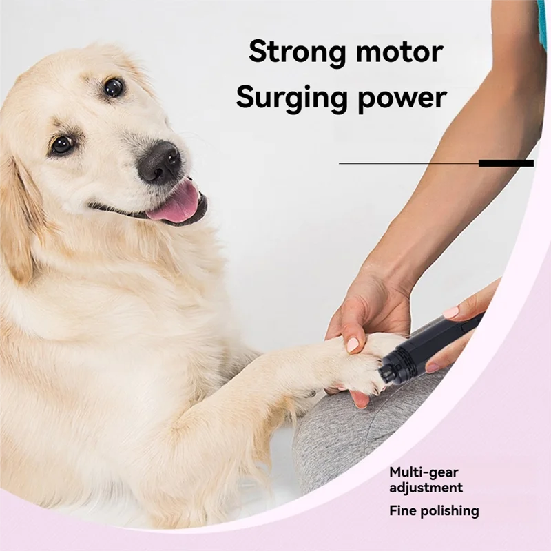 A27U nuevo afilador de uñas eléctrico mascotas, afilador de uñas para perros y gatos, afilador de uñas recargable para mascotas