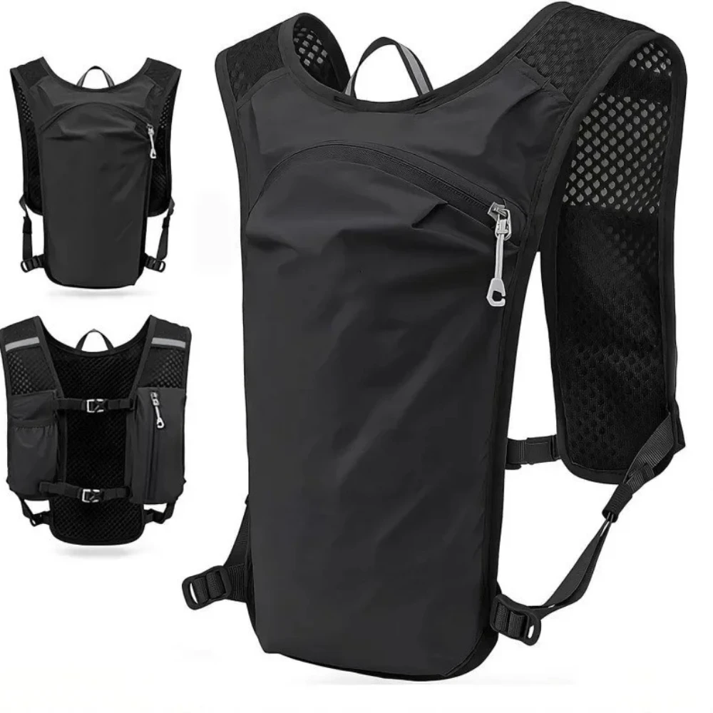 AliExpress NONE Running water supplement vest backpack suitable for trail running hiking and cycling lightweight water bag chest pack