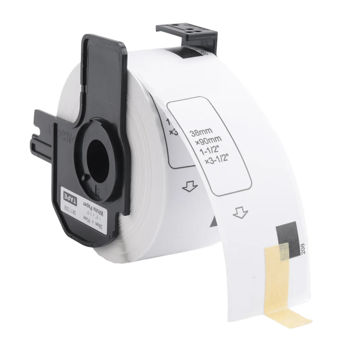 ¡ENCIER! 5 rollos para etiquetas térmicas Brother DK11208, etiquetas troqueladas de 38mm x 90mm, DK-11208 DK 11208, Compatible con impresora Brother QL