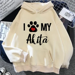 Akita Inu hoodies women japanese gothic anime 2023 hoddies tracksuit women gothic Hood