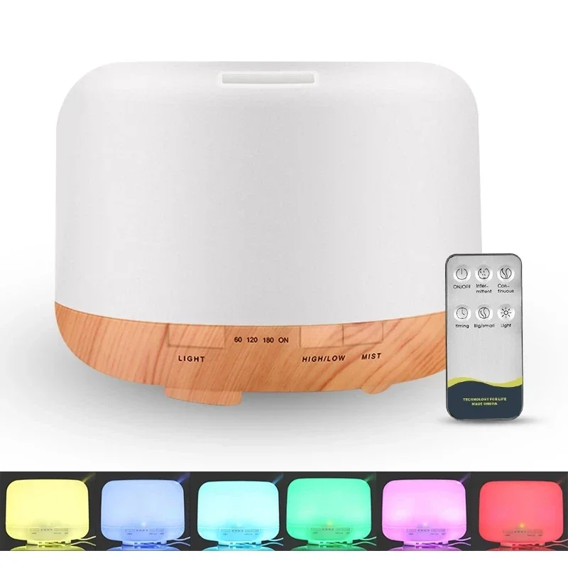 SaengQ Aroma Diffuser Air Humidifier 300ML 500ML 1000ML อัลตราโซนิก Cool Mist Maker Fogger LED Essential Oil Diffuser