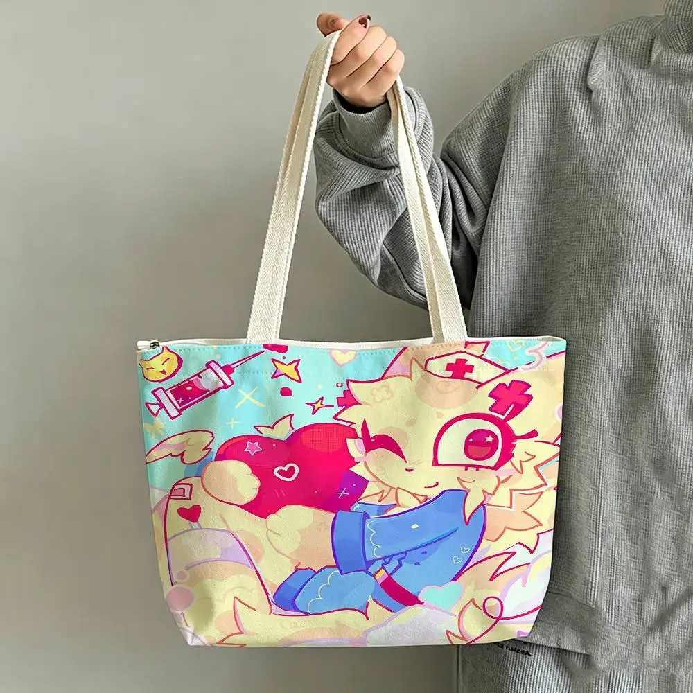 Animal hospital H-Head nurse Printed Canvas Tote Bag Shoulder Bag Commuter Mommy Shopping Bag