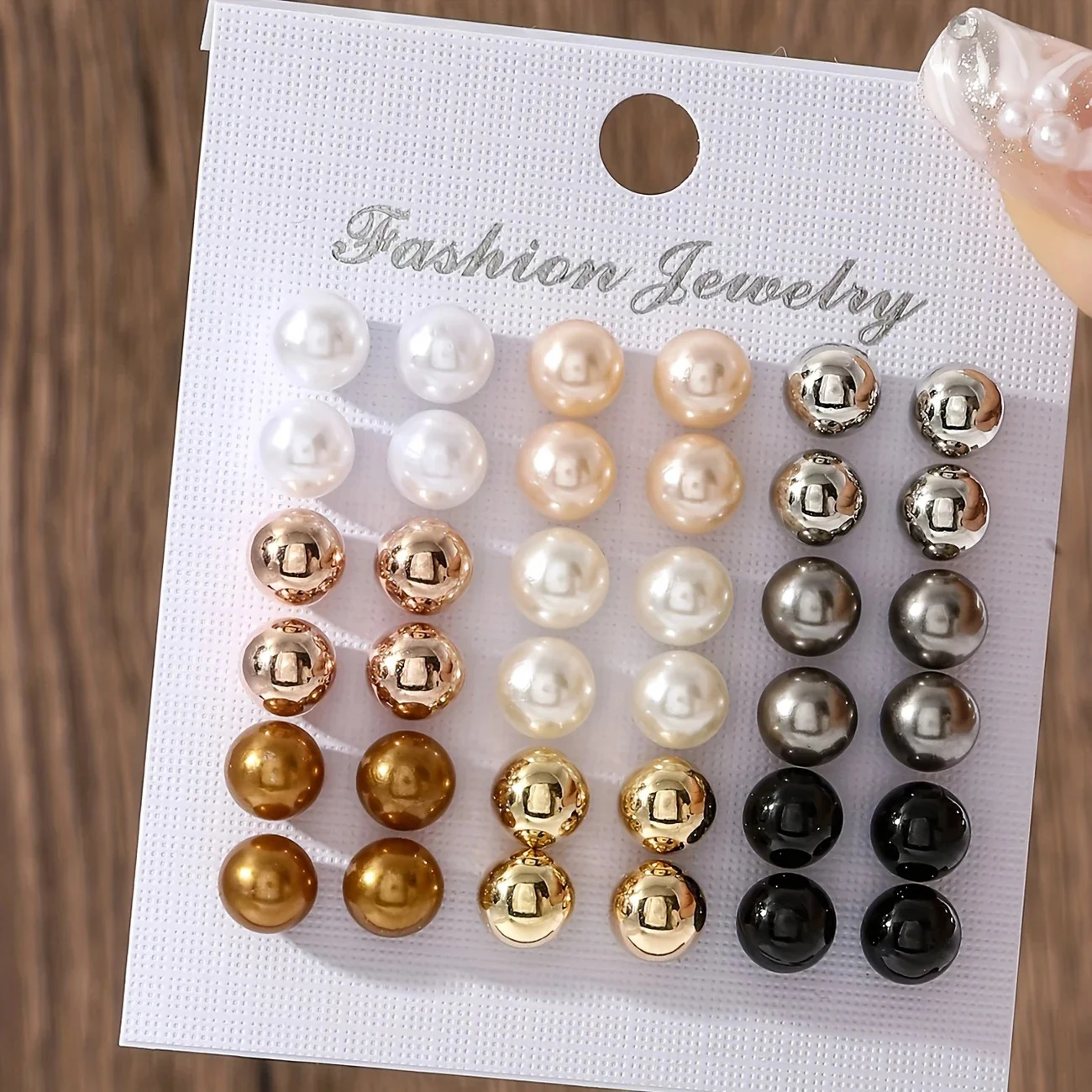 Conjunto de pendientes de perlas coloridas minimalistas a la moda para mujer, pendientes geométricos bohemios europeos y americanos, joyería para fiesta y fecha