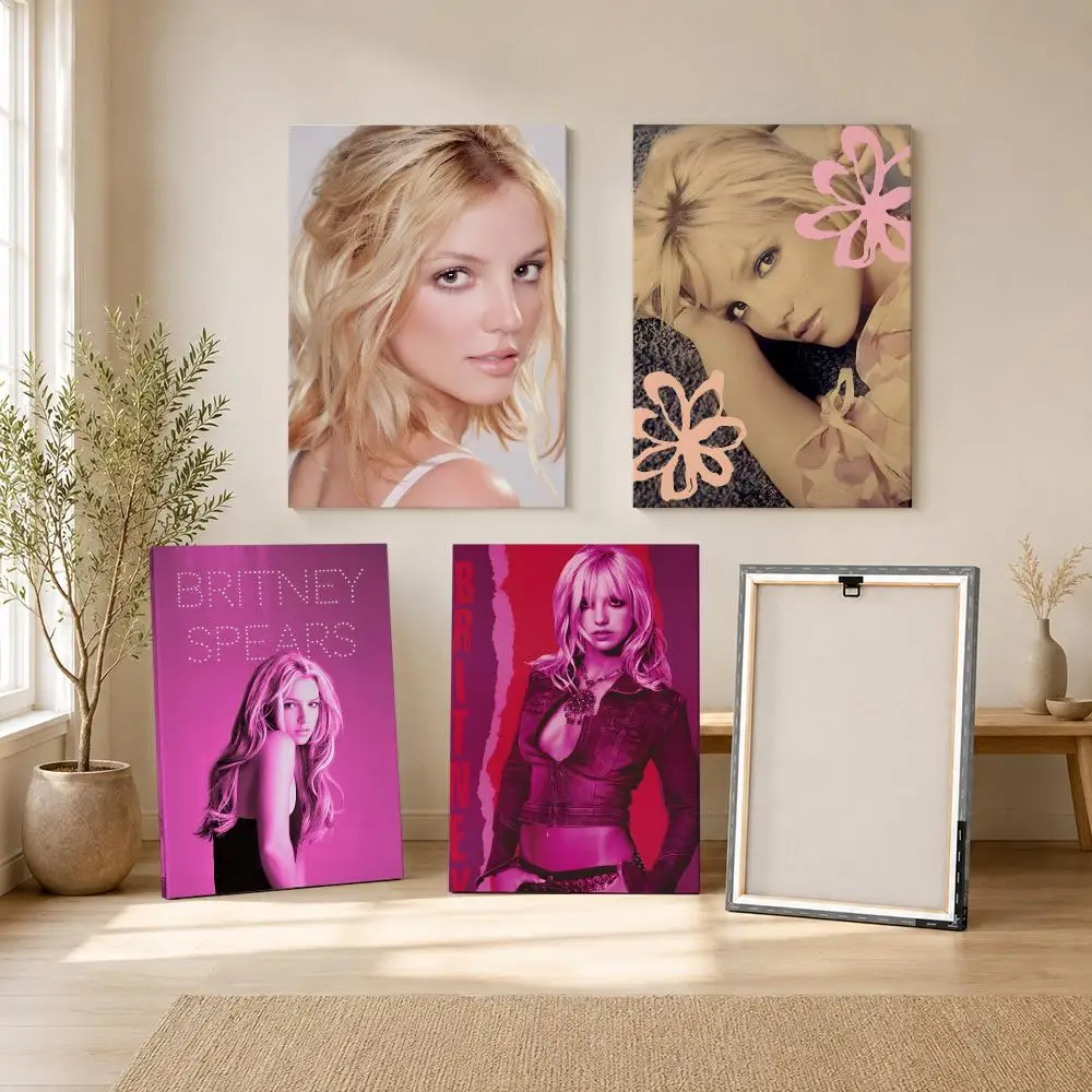 Singer B-Britney spears Glamorous Pop Framed Wall Painting Framed Canvas Wall Art Print | Modern Poster | Home Hallway Decor
