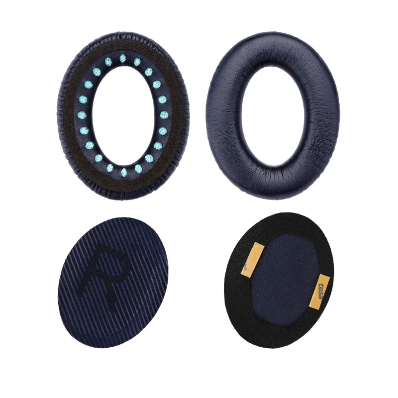 Leather Cushion Earpads for QuietComfort QC35 Headset Earmuffs Memory Foam Covers Earpads Headphone Ear Pads