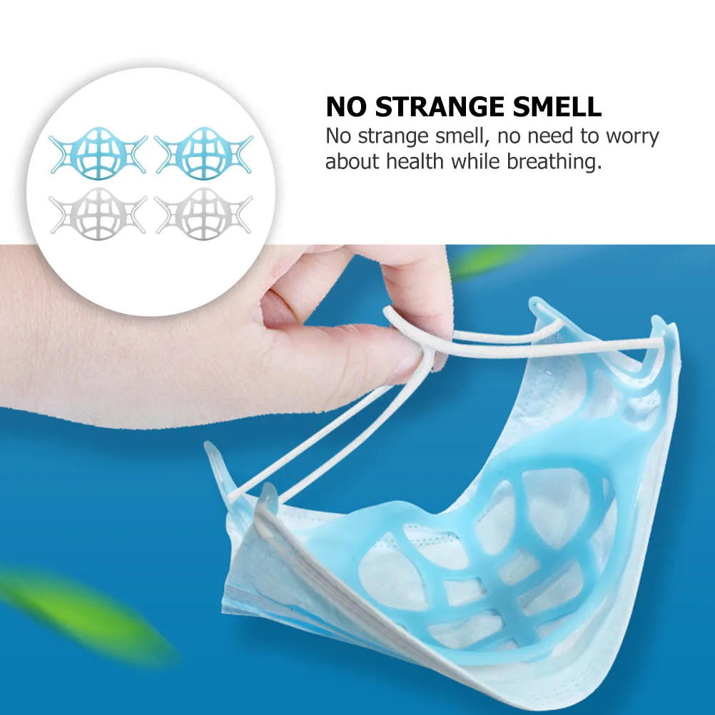 

12pcs Mask Inner Bracket Support Nonstick Holder 3D Lipstick Frame Protective Face Mask Breathing Easy Practical