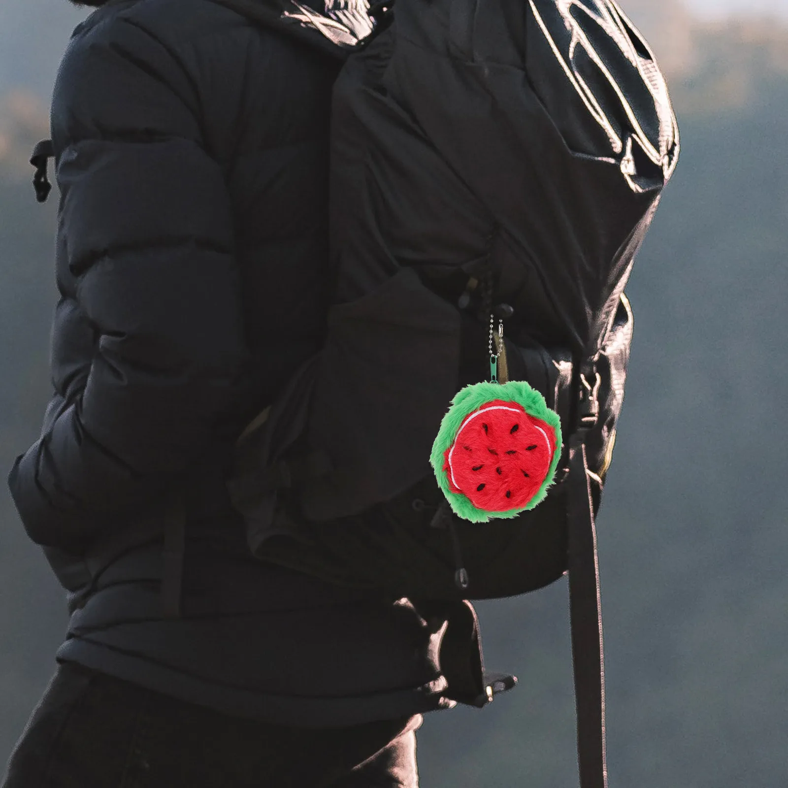 

Мягкий милый кошелек-брелок в форме арбуза для детей, мини-кошелек для монет, креативный брелок-сумочка для девочек, малышей и подростков