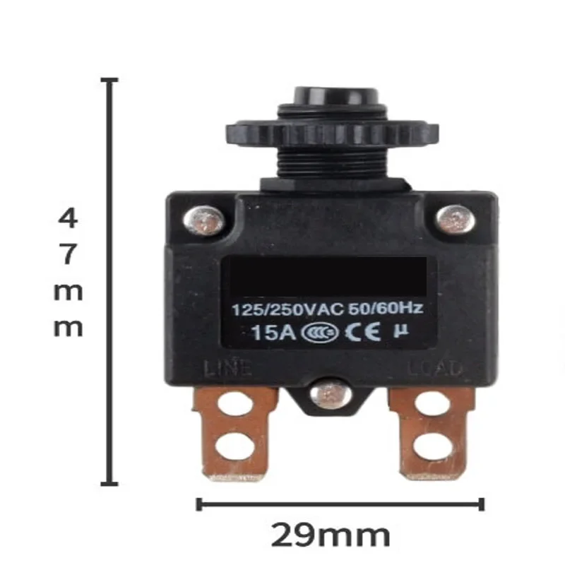 Air Compressor Single-Phase Motor Current Thermal Overload Overcurrent External Protector Switch Reset Fuse