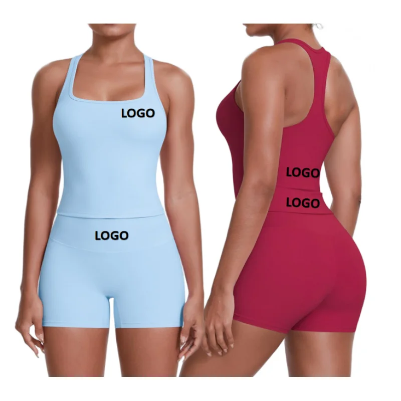 

Женский бесшовный комплект для йоги, новый двусторонний матовый однотонный облегающий I-образный спортивный шорт, бюстгальтер для бега, фитнес-набор