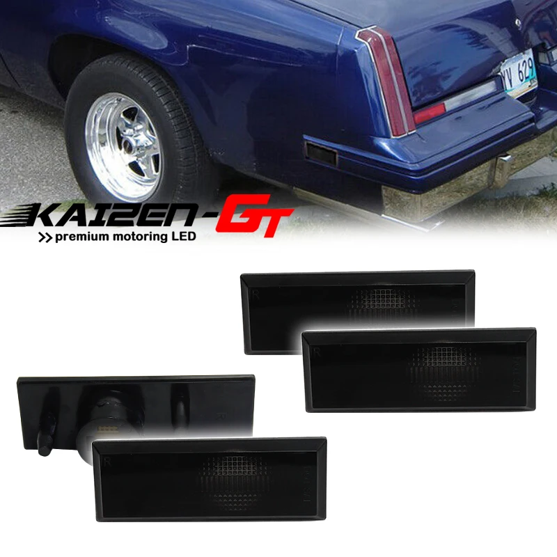 Car Front / Rear Bumper Side Marker Indicator Light Housing Shells For 1981-1988 All Cutlass 2 Door Models, No Bulb / Socket