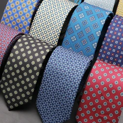 InjTies en polyester super doux pour hommes, cravate de la présidence pour hommes, mariage, réunion d'affaires, impression fantaisie colorée, 6cm