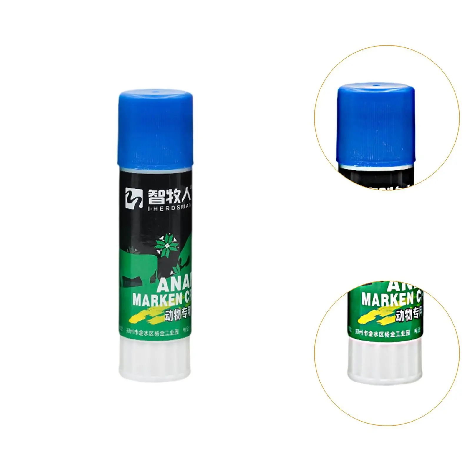 Livestock Marker Crayon Marking Dry Wet Animal Inoculation Drawing Supplies with Lid High Visibility Color for Farmer Cow Goats