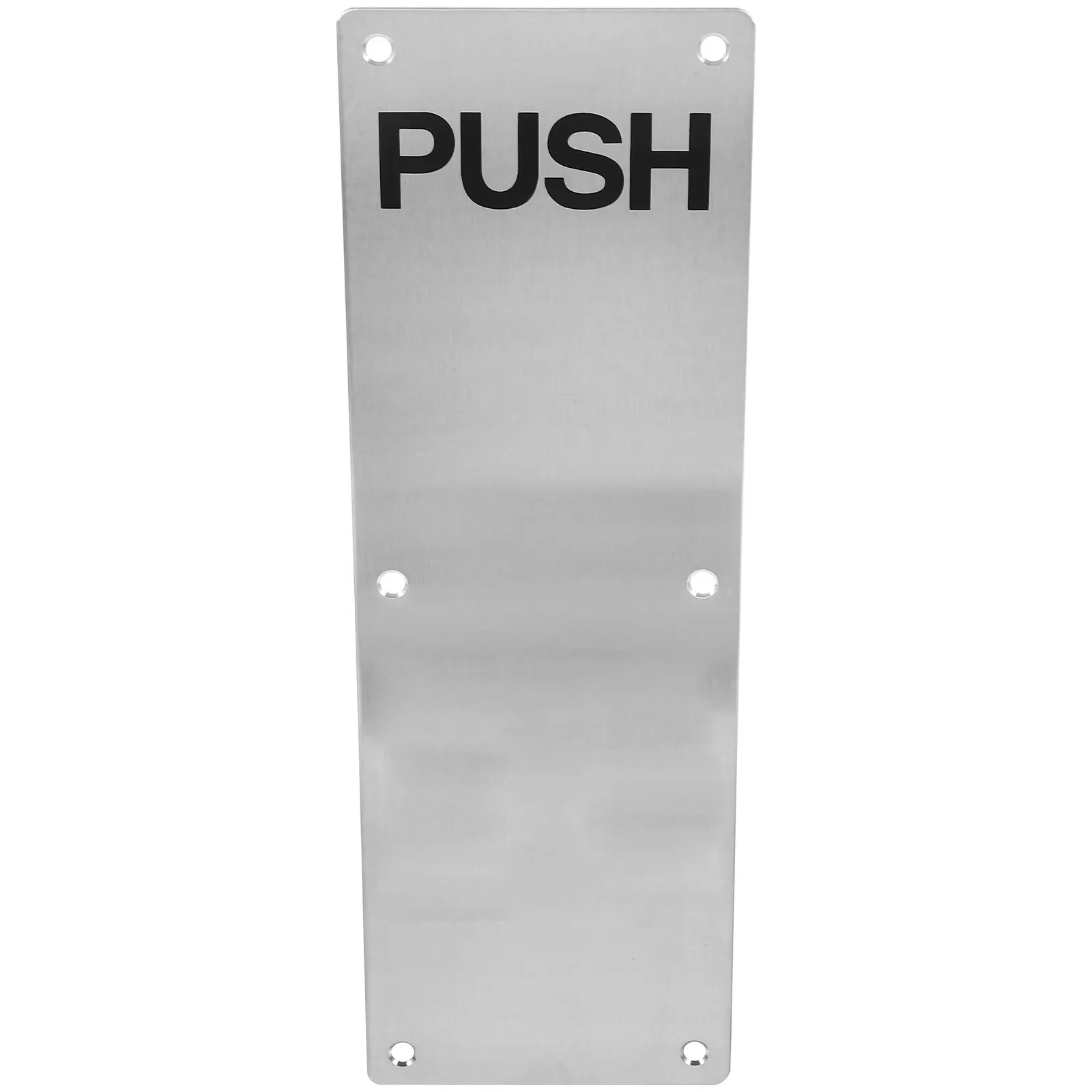 Stainless Steel Door Push Plate for Interior Exterior Doors Fire Rated Commercial Residential Use Heavy Duty Wear Resistant