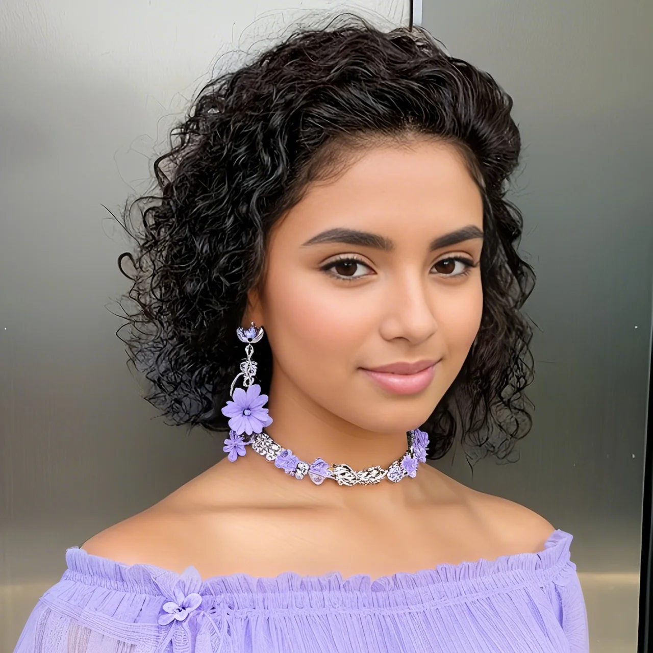13x4 Lace Front Human Hair Wigs Short Bob Pixie Cut Deep Curly 1B/99J Burgundy Pre Plucked Hairline for Wome 180% Density