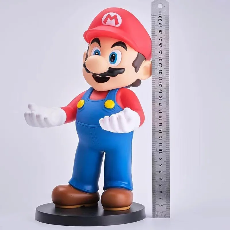 Super Marios Bros figurka telefon pilot zdalnego sterowania uchwyt podporowy 31cm lalki zabawki dla dzieci pokój dzienny pokój dekoracje na prezenty