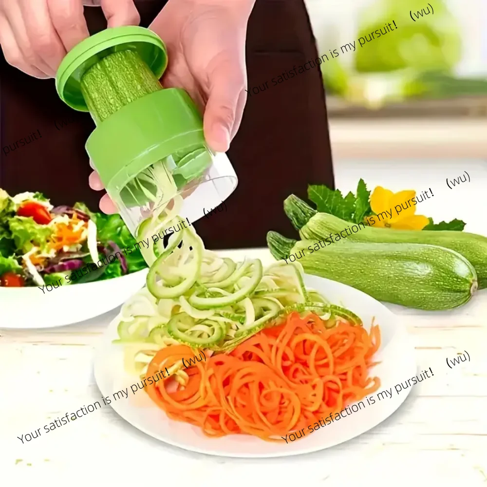 Multi-functional handheld spiral vegetable shredder, handheld spiral vegetable shredder, fine shredding, adjustable grinder