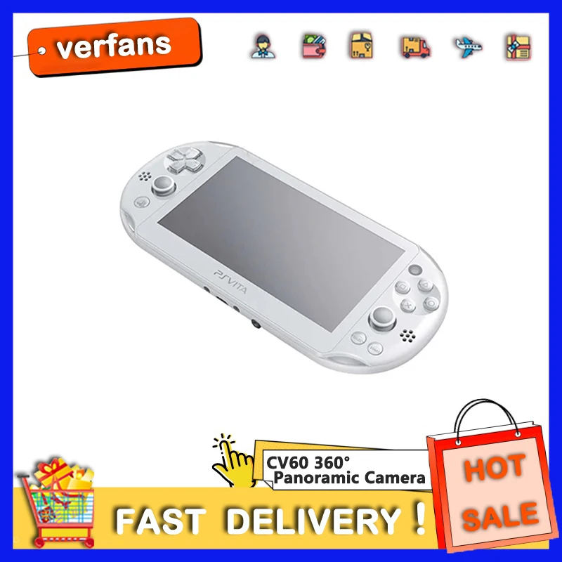 Refurbished PS VITA 2000 Handheld Game Console PSVita 2000 / PSV2000 / PSV 2000 Unlocked PKGj Store and Adrenaline PSVita Slim