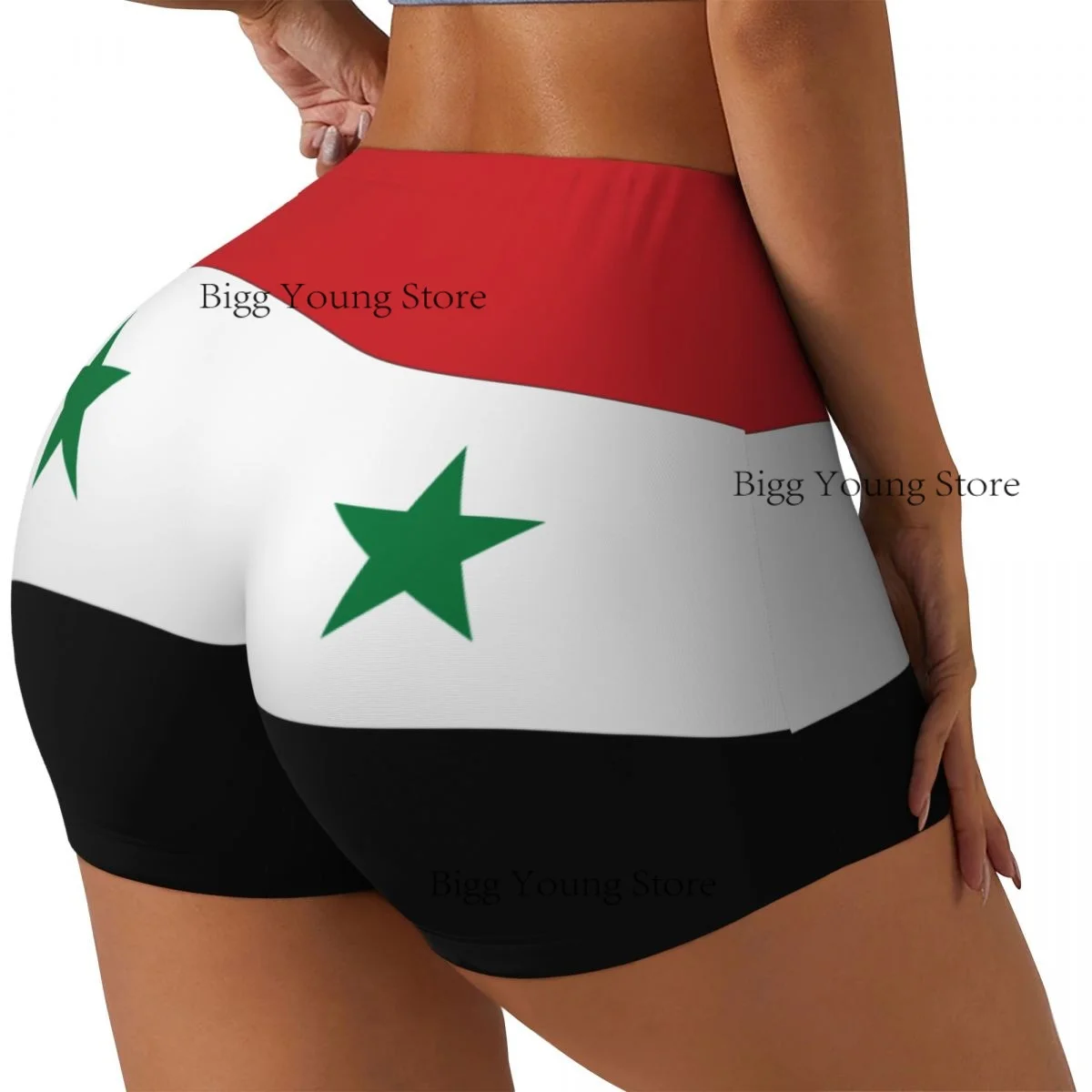 Women Yoga Shorts Syria Flag Workout Shorts Fitness quick-dry Ladies Yoga Training Shorts Booty Shorts Pants Sportswear