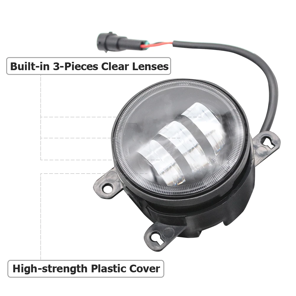 Led PTF Fog Lights for Renault Master / Nissan Interstar 2024 2025 2026 Daytime Running Lamp DRL Upgrade Fog Lamp Assembly 40W