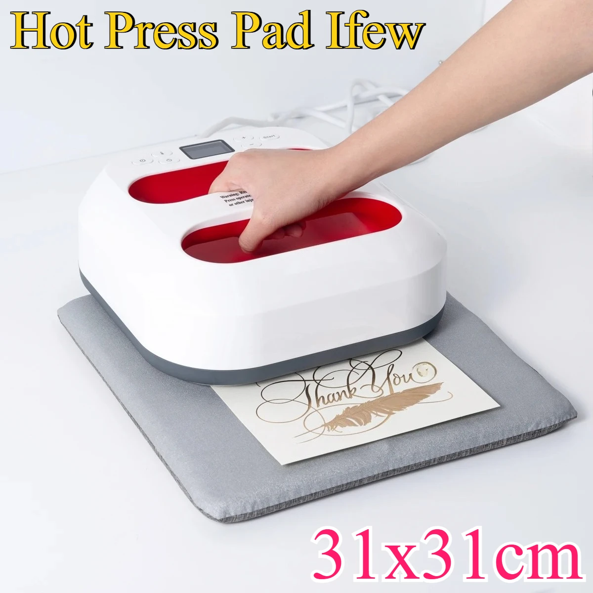 DTF Sublimation HTV Cooling Block with Handle Heat Transfer Hot Press Cooling Accessories and Parts Heat-insulating Transfer Pad - view 3