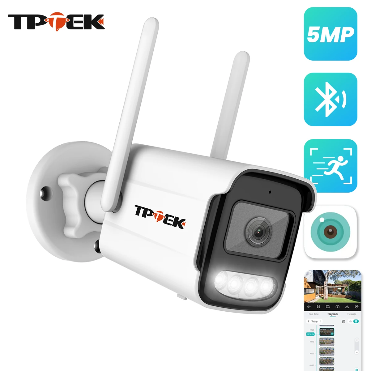 5MP IP Camera Wifi Wireless Security AI Human Detect ICSee CCTV Bullet Outdoor Surveillance Security Protection Video Camera Cam