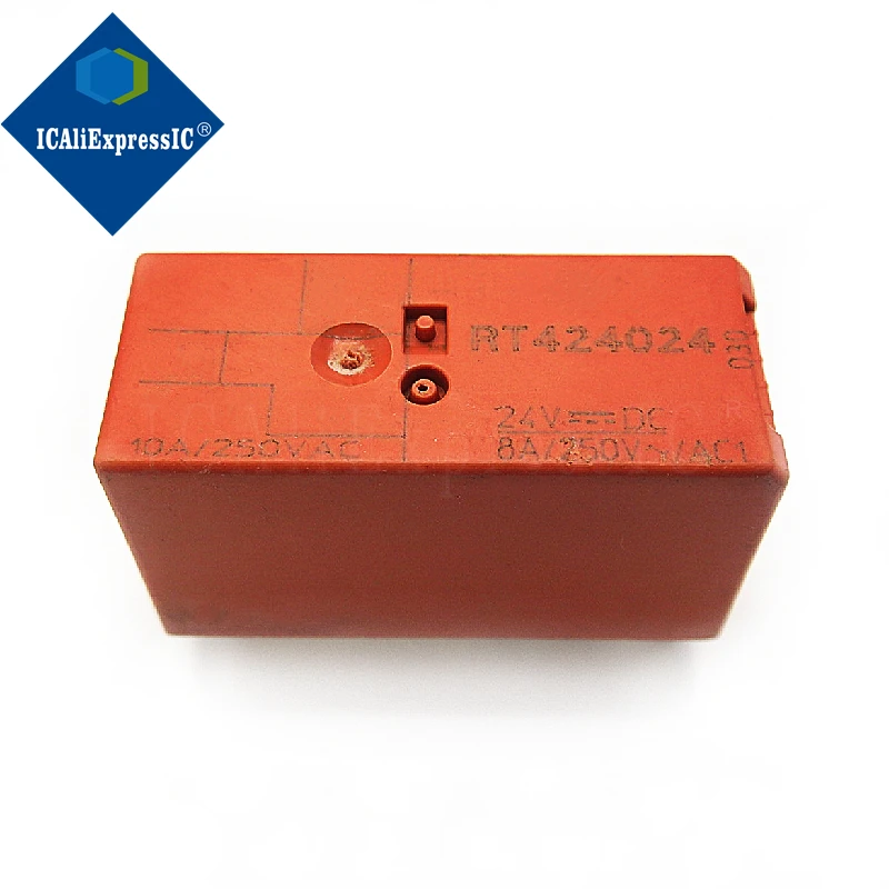 5pcs/lot relay RT424024 24VDC RT424024A-24VDC 424024 24VDC DC24V 8PIN In Stock