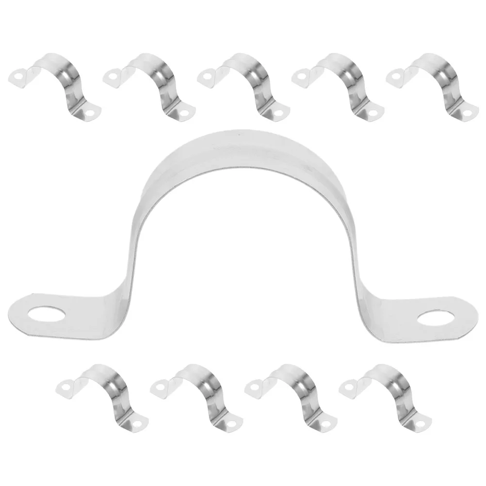 

10pcs Stainless Steel Clamps Durable U Shape Garden Tools Tube Fixing Clips Hose Tension Clamps Gardening Accessories