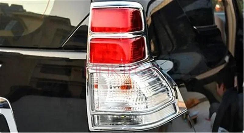 Chrome Tail Light Lamp Cover Trim For Toyota Land Cruiser Prado 150 LC150 2010-2013  Styling Accessories Car Decoration