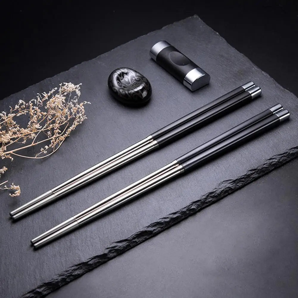 

Food Chopsticks Japanese Chinese Chopsticks Sushi Sticks Reusable Metal Korean Chopsticks Stainless Steel Chopstick Kitchen Tool